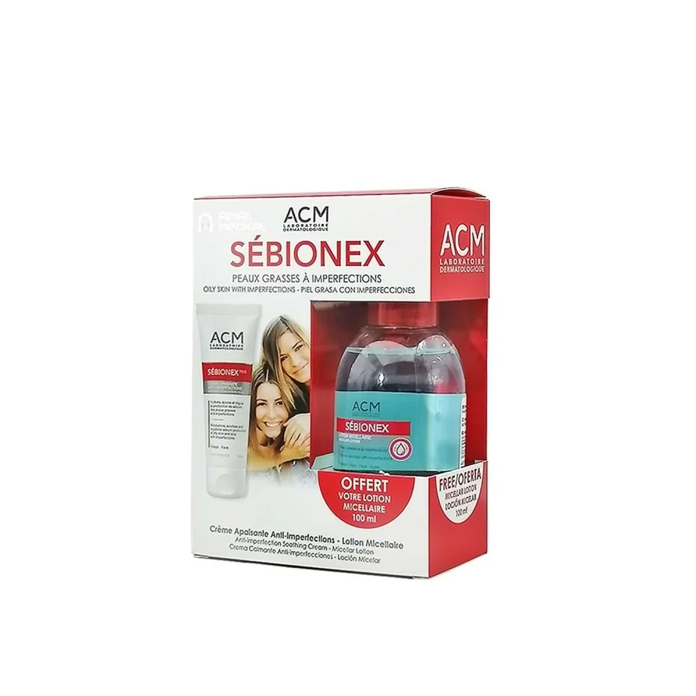 ACM Sébionex - Crème apaisante anti-imperfections + Lotion micellai...