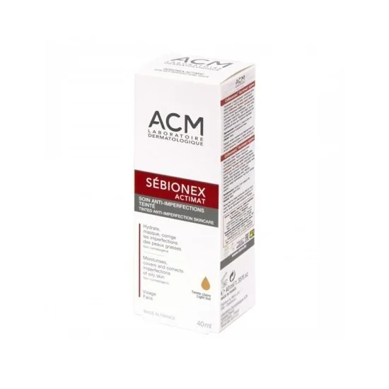 ACM SEBIONEX ACTIMAT TEINTE CLAIRE 40ML pour Beauté