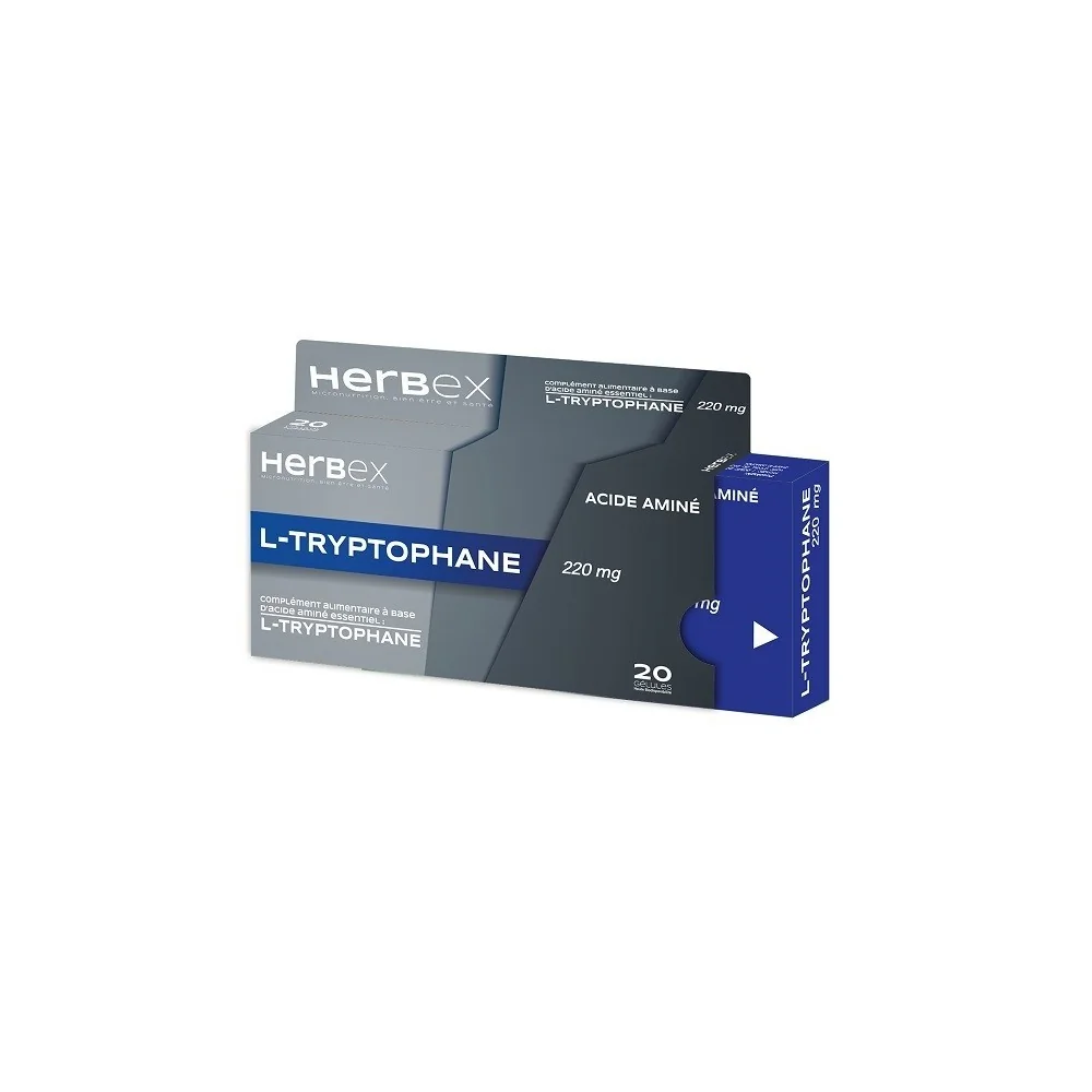 HERBEX L-TRYPTOPHANE 220 MG 20 GELULES pour Compléments Alimentaires