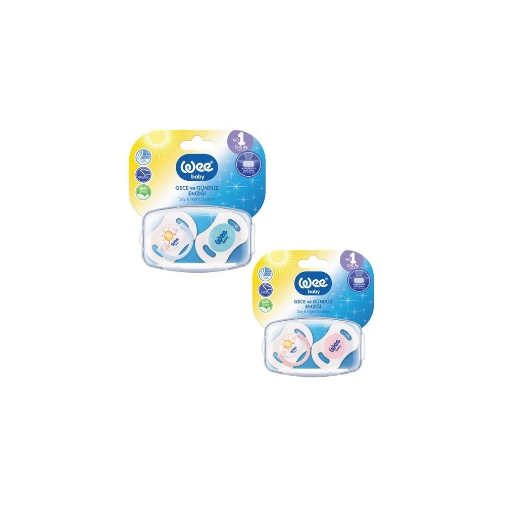WEE BABY DAY&NIGHT 2 SUCETTES 6-18M 153 pour Maman et bébé