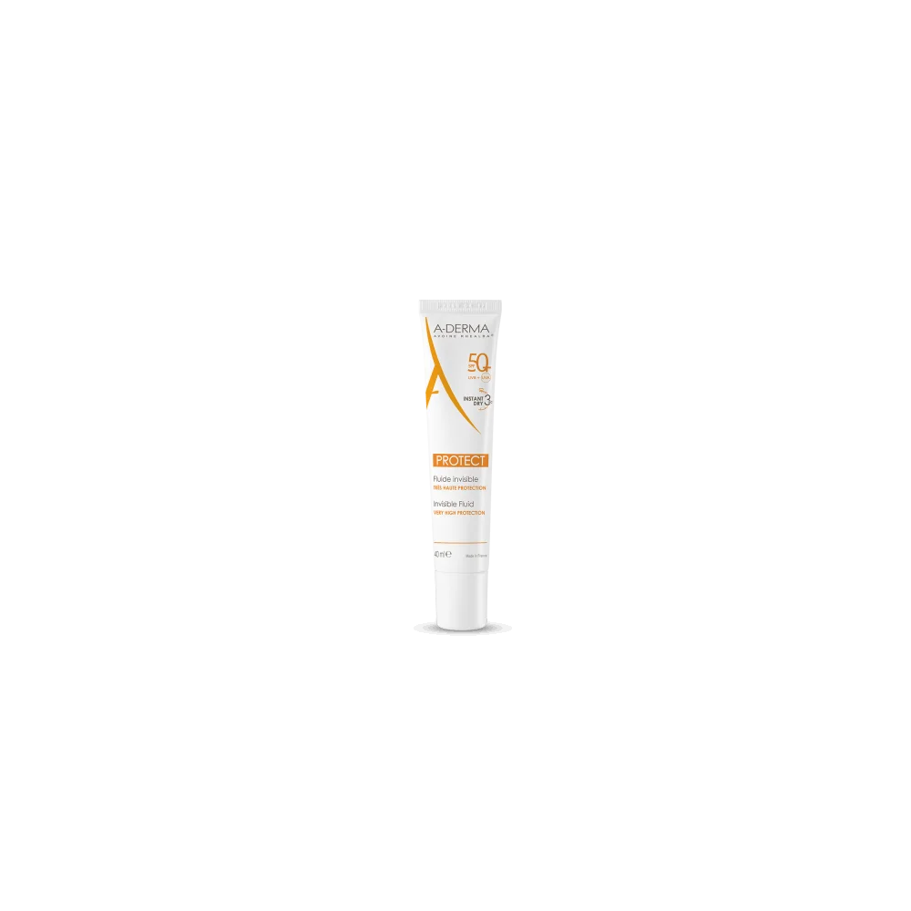 A-DERMA PROTECT FLUIDE INVISIBLE SPF 50+ 40ML pour Beauté