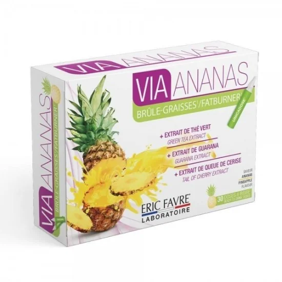VIA ANANAS - BRULE-GRAISSES 30 DOSES pour Compléments Alimentaires
