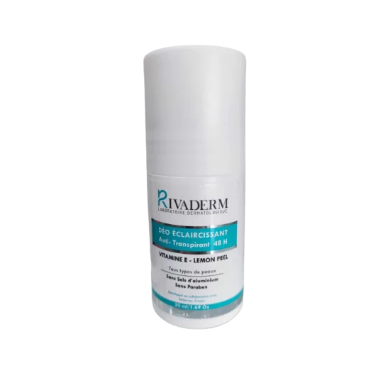 RIVADERM DEO ECLAIRCISSANT ANTI-TRANSPIRANT 48H 50ML pour Beauté