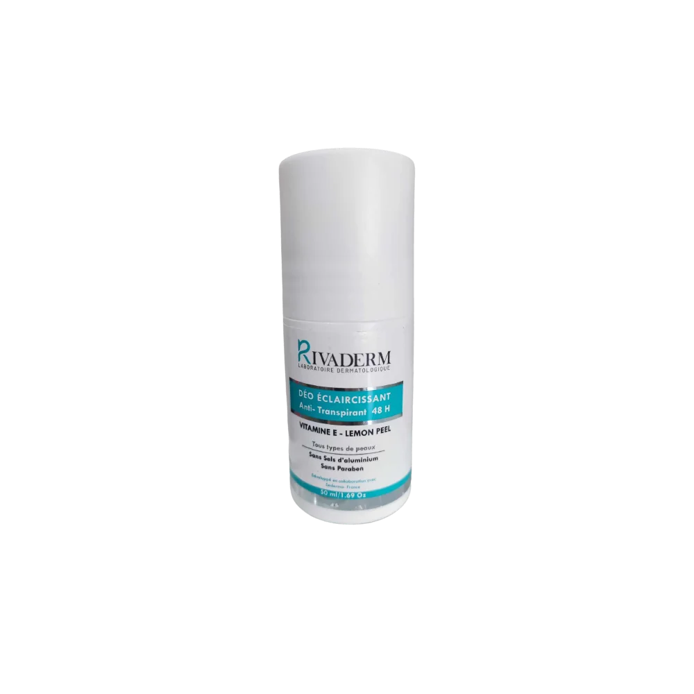 RIVADERM DEO ECLAIRCISSANT ANTI-TRANSPIRANT 48H 50ML pour Beauté
