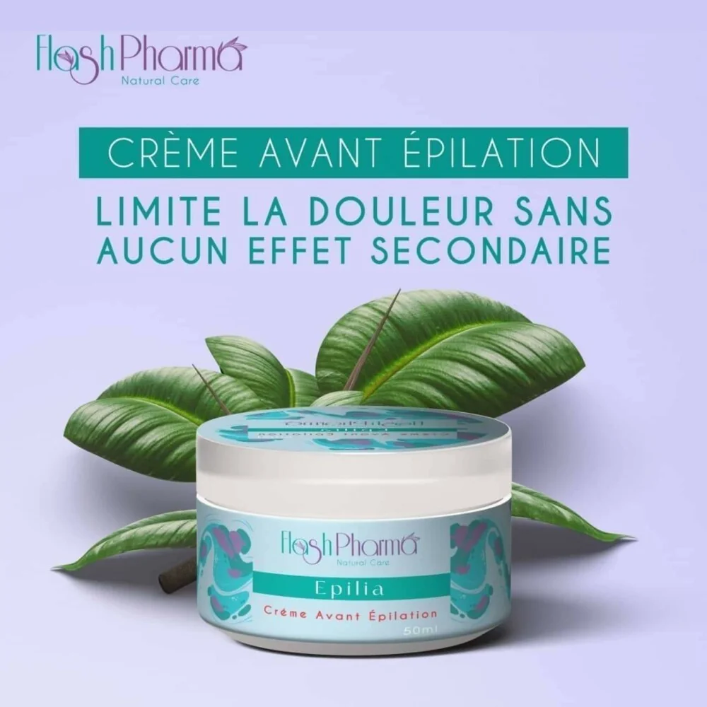 Flashpharma Epilia Creme Avant Epilation pour Beauté