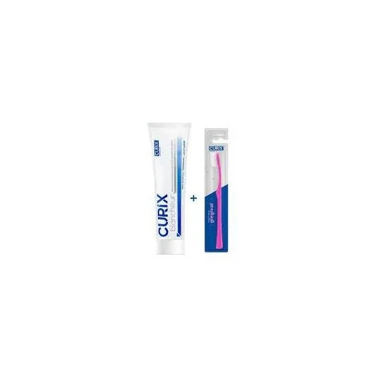 CURIX Dentifrice blancheur + brosse à dents gratuite pour Beauté