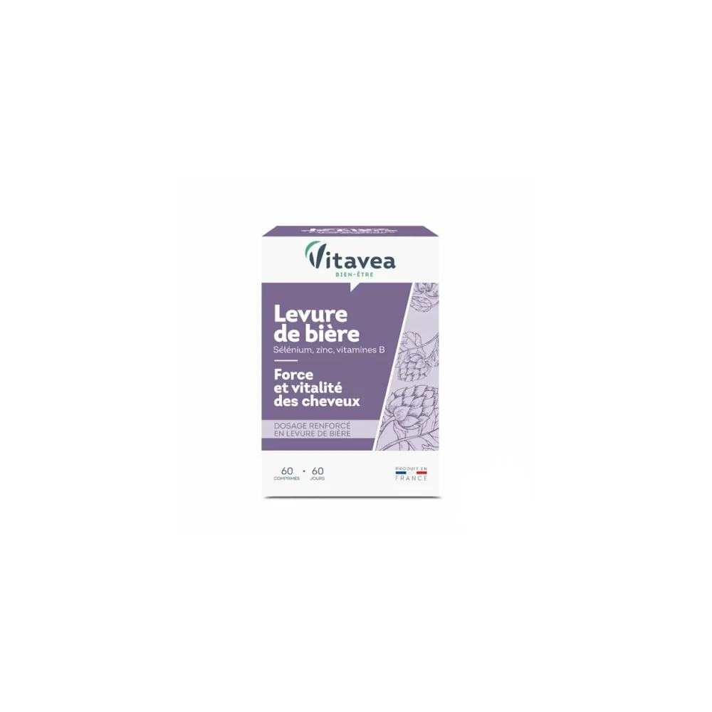 VITAVEA LEVURE DE BIERE+SELENIUM+ZINC 60 COMPRIMES pour Accueil