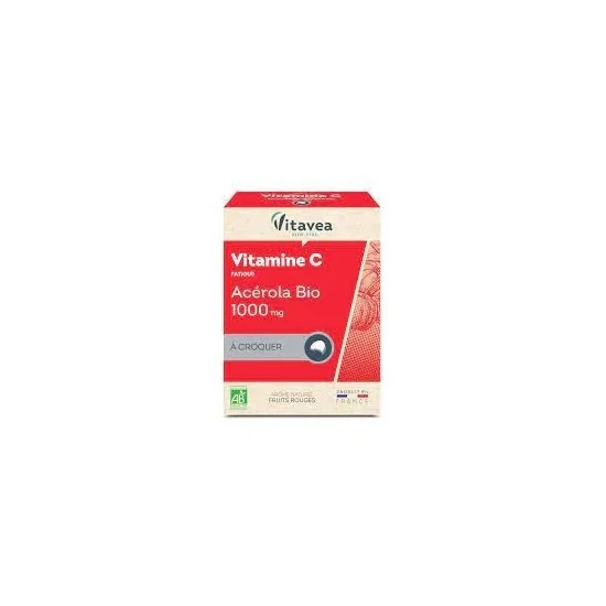 VITAVEA ACEROLA BIO 1000 MG VITAMINE C 24 COMPRIMES A CROQUER pour ...
