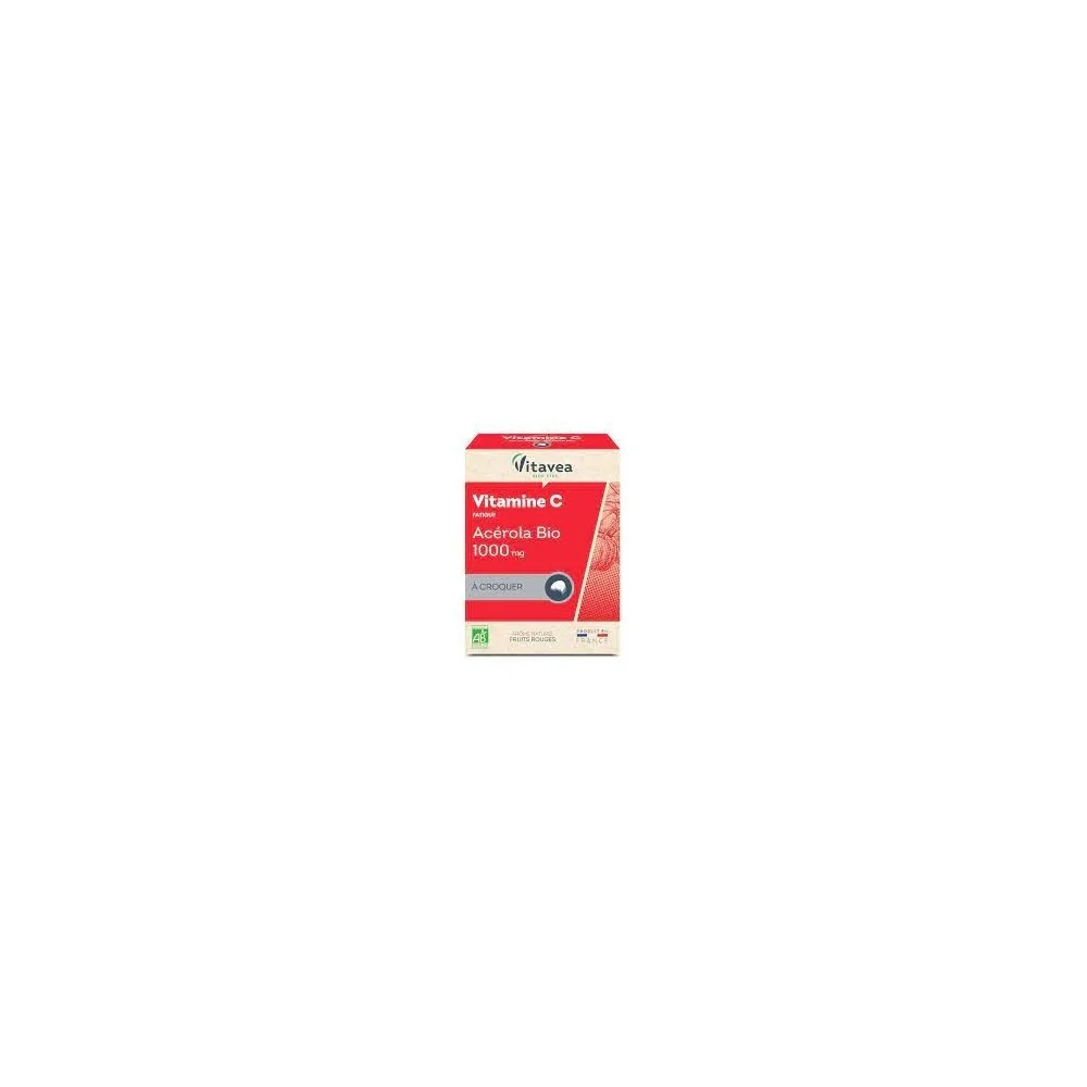 VITAVEA ACEROLA BIO 1000 MG VITAMINE C 24 COMPRIMES A CROQUER pour ...