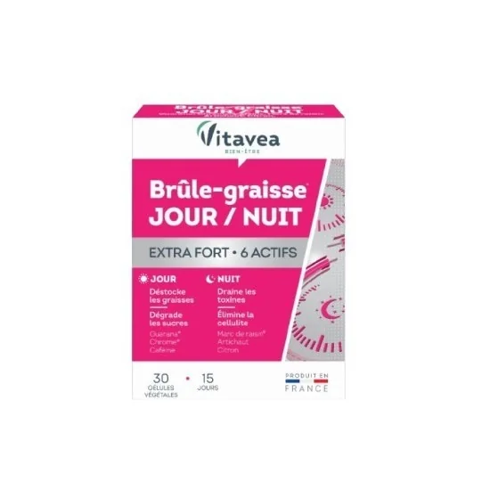 VITAVEA BRULE GRAISSE JOUR ET NUIT EXTRA FORT 30 GELULES pour Compl...