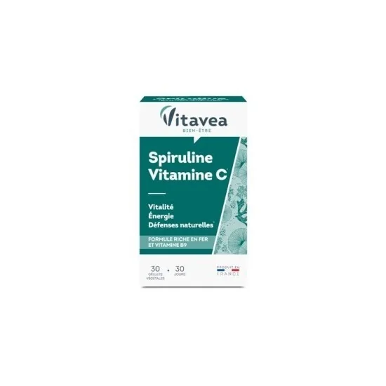VITAVEA SPIRULINE VITAMINE C 30 GELULES pour Accueil
