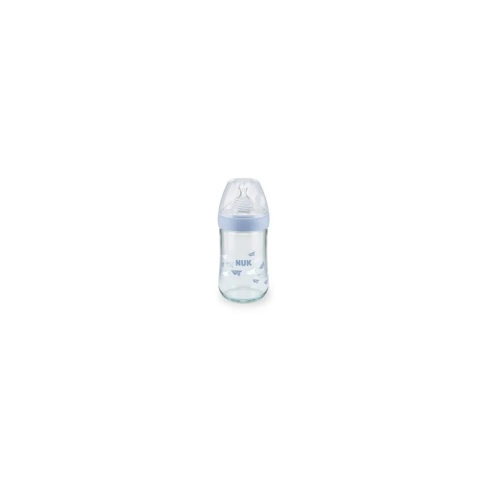 NUK Biberon en verre Nature Sense Avec Temperature  240 ml pour Cha...