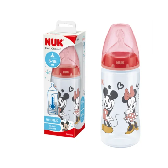 Biberon Mickey - NUK First Choice - 6-18 mois pour Accueil