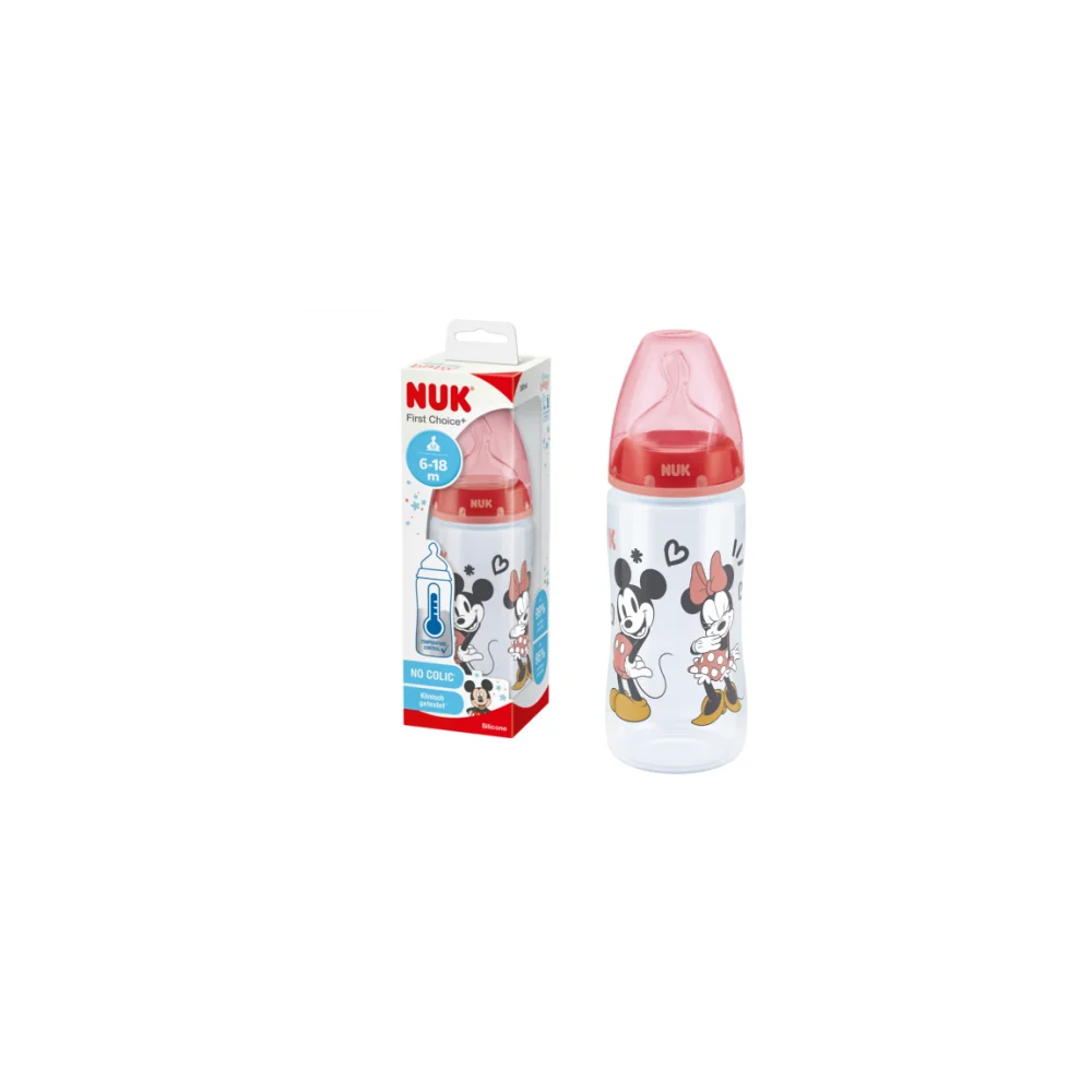 Biberon Mickey - NUK First Choice - 6-18 mois pour Accueil