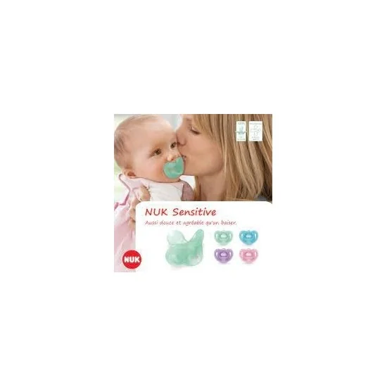 NUK SENSITIVE - SUCETTE SENSITIVE AVEC BOITE 6-18MOIS pour Accueil