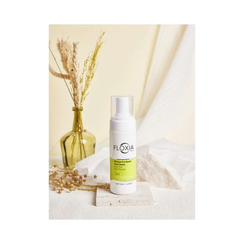 FLOXIA Mousse Puriﬁante Sans Savon peaux sèches et sensibles 150 ml...
