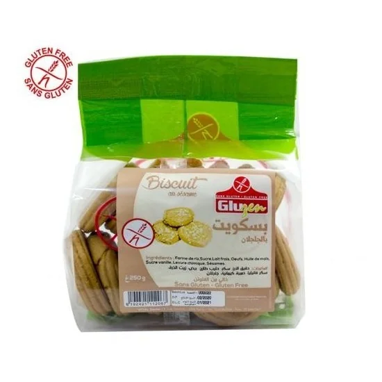 Biscuit au sésame Gluzen 250g pour Compléments Alimentaires