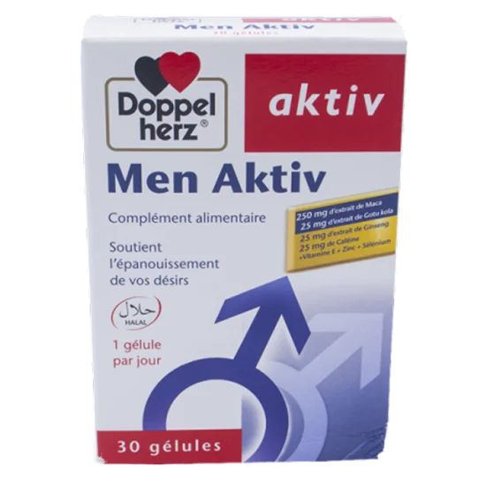 Doppel herz AKTIV Men Aktiv 30 GELULES pour Compléments Alimentaires