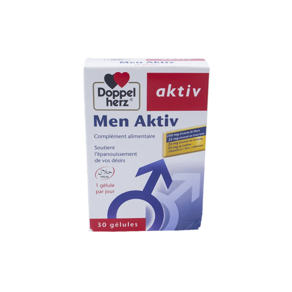 Doppel herz AKTIV Men Aktiv 30 GELULES pour Compléments Alimentaires