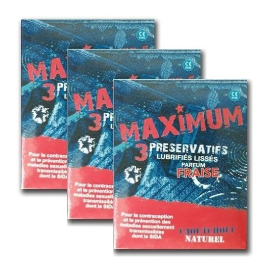 MAXIMUM PRESERVATIF FRAISE pour Accueil