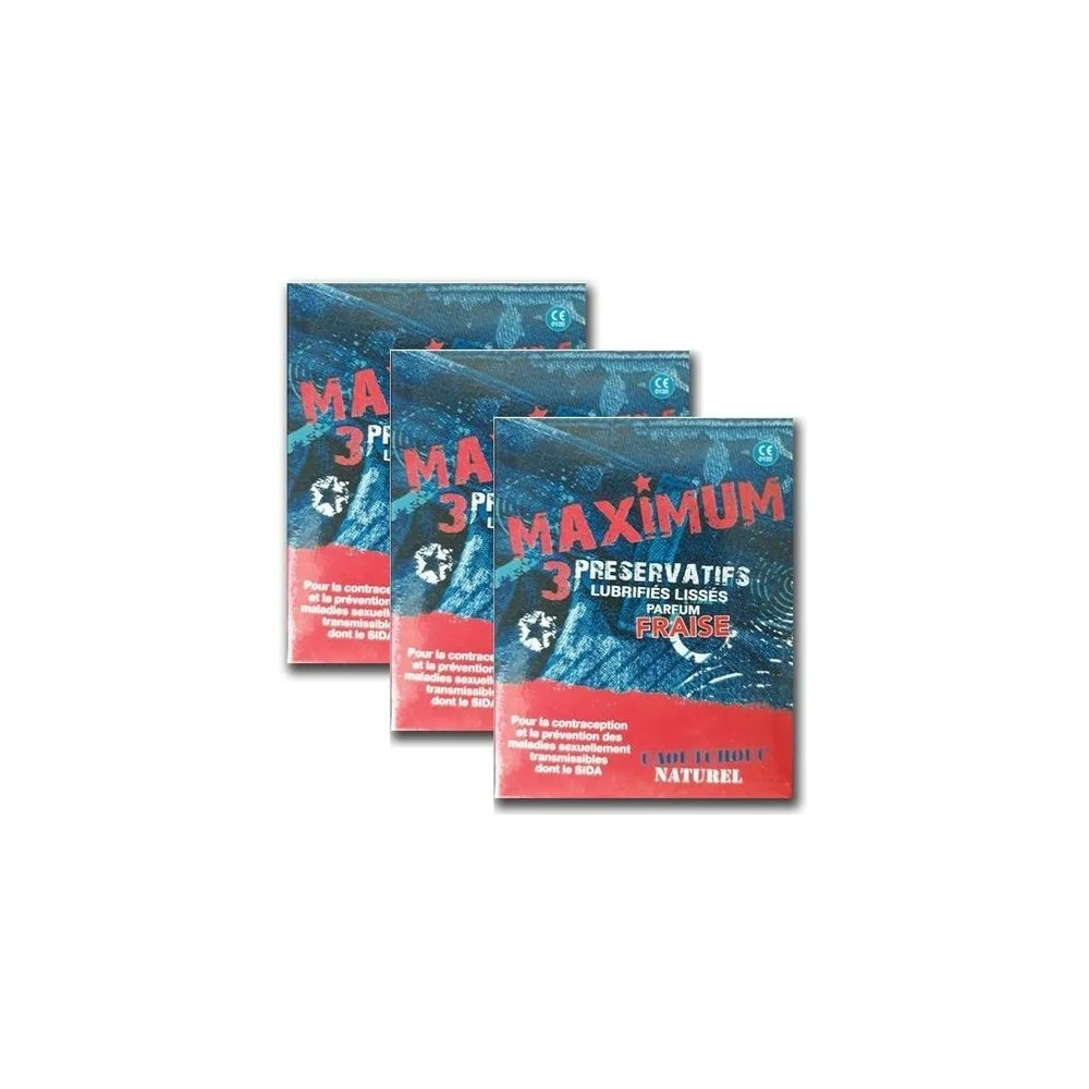 MAXIMUM PRESERVATIF FRAISE pour Accueil