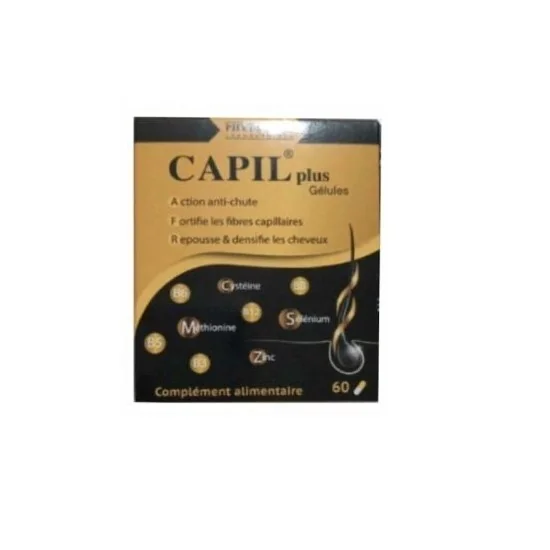 CAPIL PLUS ANTI-CHUTE CHEVEUX 60 GELLULES pour Beauté