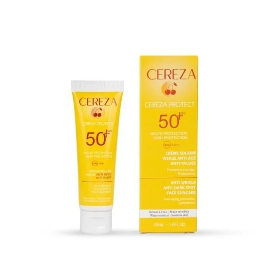 CEREZA CREME SOLAIRE 3EN1 ANTI AGE ET ANTI TACHE 50ML pour Nos Prom...