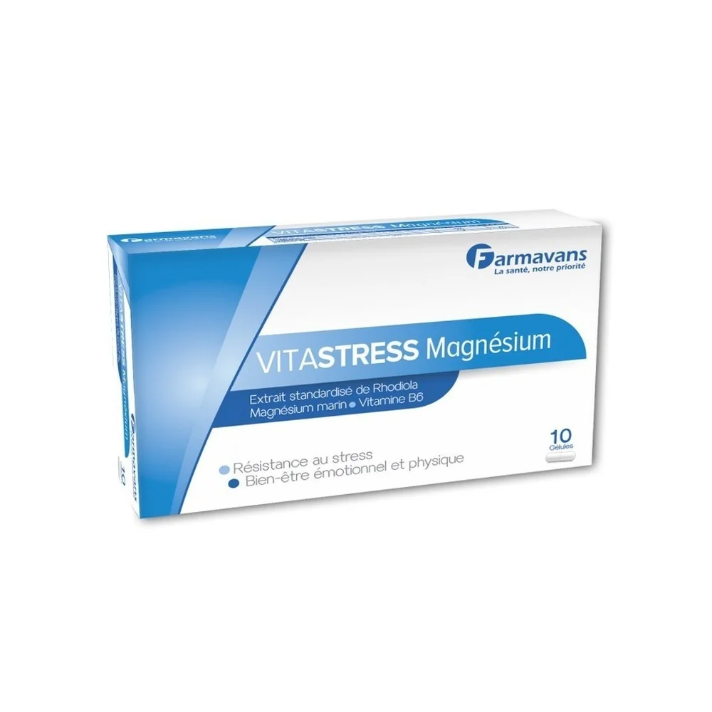 VITASTRESS MAGNESIUM 10 Gelules FARMAVANS pour Compléments Alimenta...