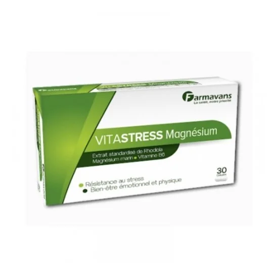 VITASTRESS MAGNESIUM 30 GELULES FARMAVANS pour Compléments Alimenta...