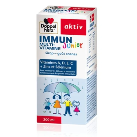 Doppel herz Aktiv immun junior multi-vitamine 200ml pour Complément...