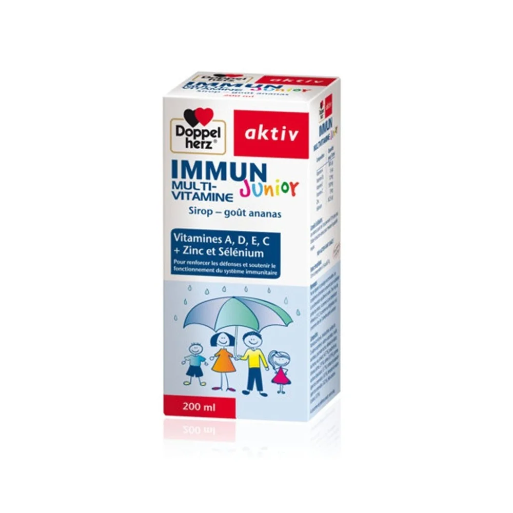 Doppel herz Aktiv immun junior multi-vitamine 200ml pour Complément...