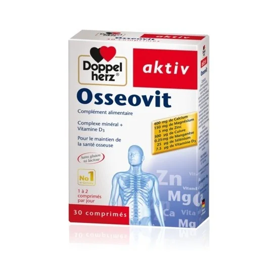 Doppel herz Aktiv Osseovit 30 comprimés pour Compléments Alimentaires