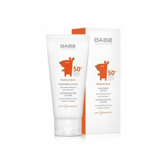 BABE PEDIATRIC CREME SOLAIRE LOTION SPF50+, 100 ML pour Accueil