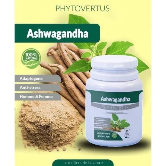Phytovertus Gelules Ashwagandha 30 gelules pour Nos Promotions