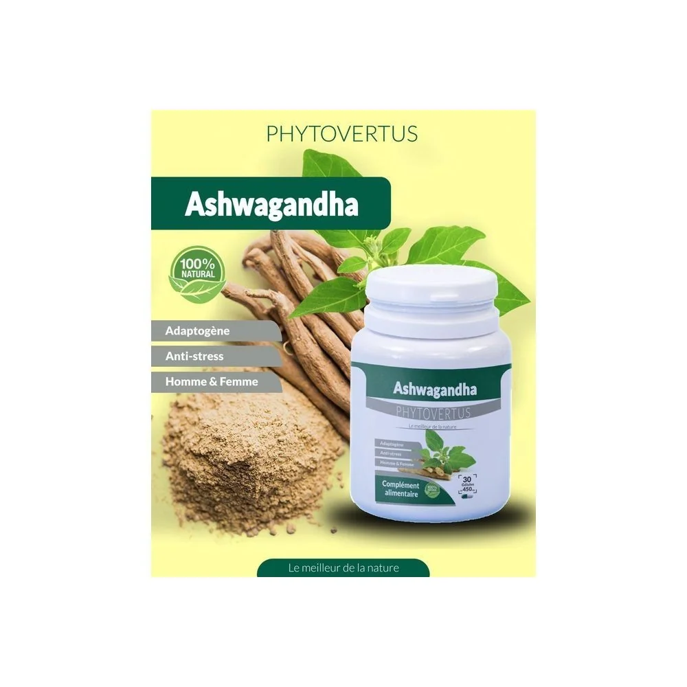 Phytovertus Gelules Ashwagandha 30 gelules pour Nos Promotions