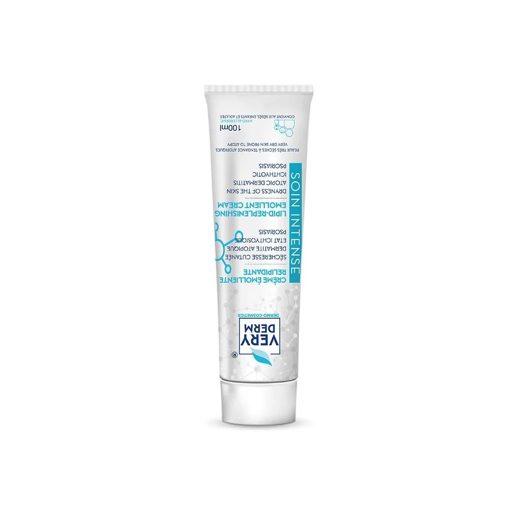 VERY DERM Crème Emolliente Relipidante,100ml pour Accueil