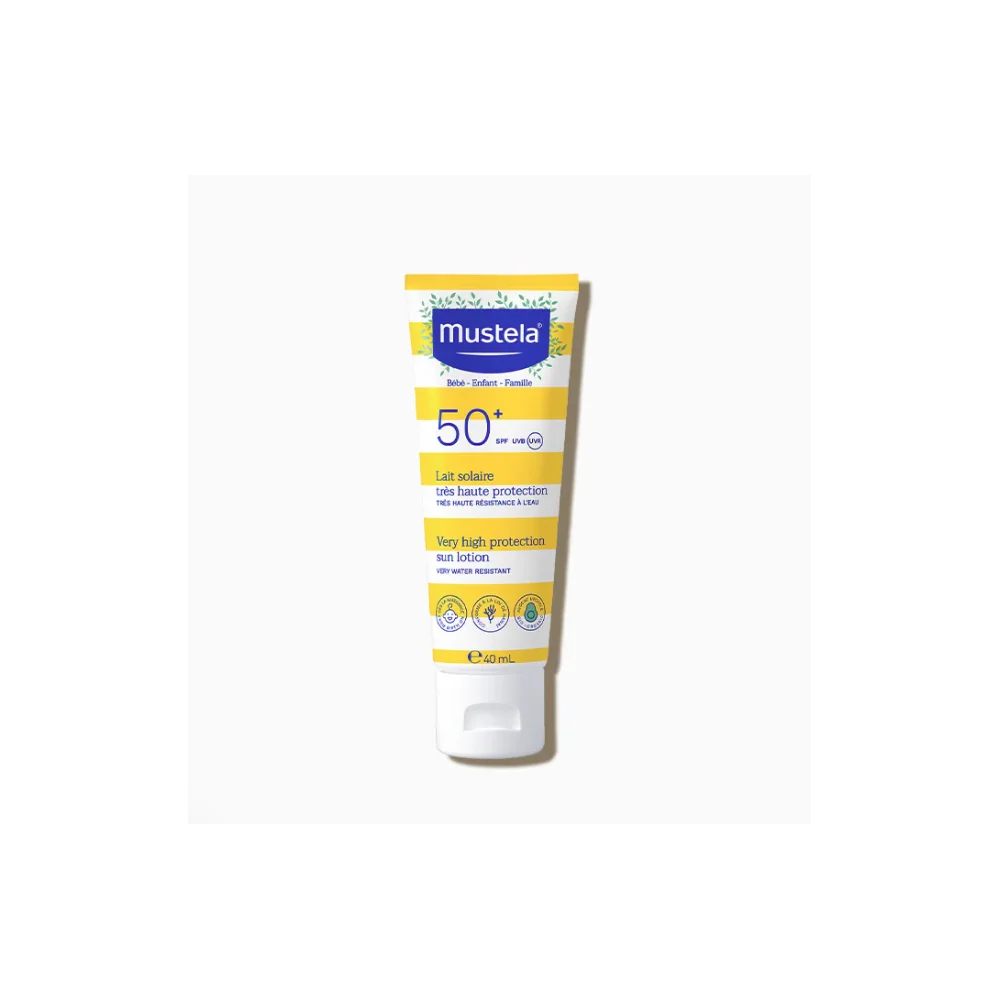 MUSTELA - LAIT SOLAIRE TRES HAUTE PROTECTION SPF 50+ 40ML pour Solaire