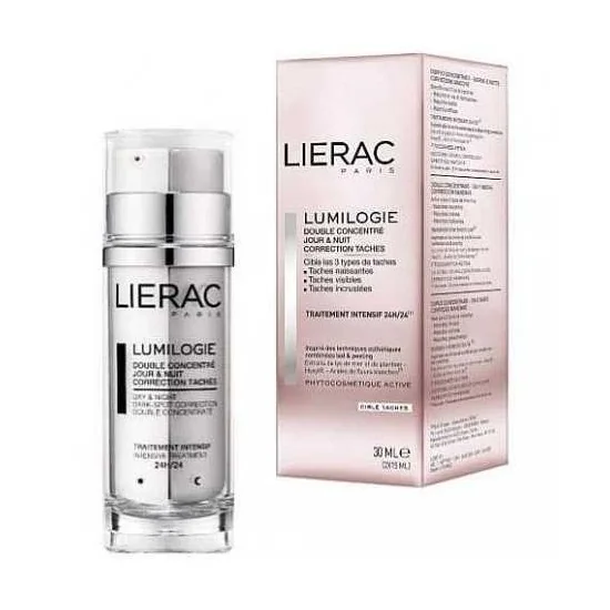 LIERAC LUMILOGIE Double Concentre Jour & Nuit Anti Taches pour Beauté