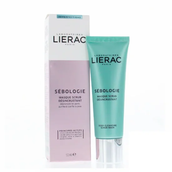 LIERAC SEBOLOGIE MASQUE SCRUB pour Beauté