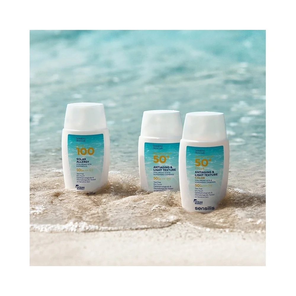SENSILIS Fluide d'Eau SPF50+ Fluide Photoprotecteur Anti-Âge avec C...