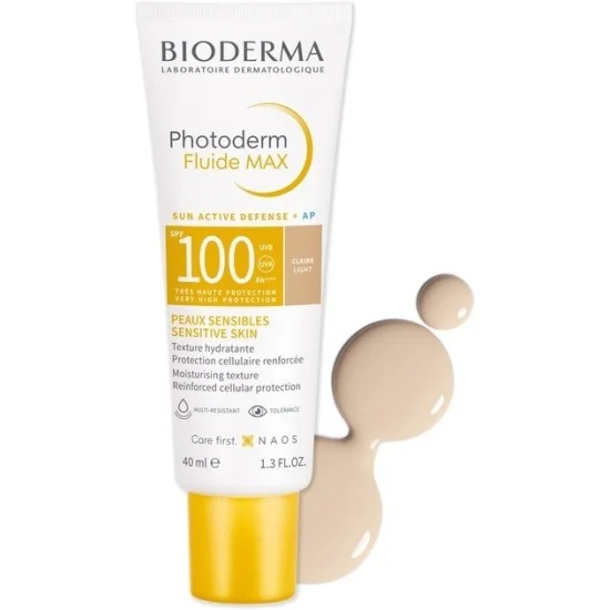 Bioderma Photoderm Fluide Claire Light Max SPF100 40Ml pour Femmes