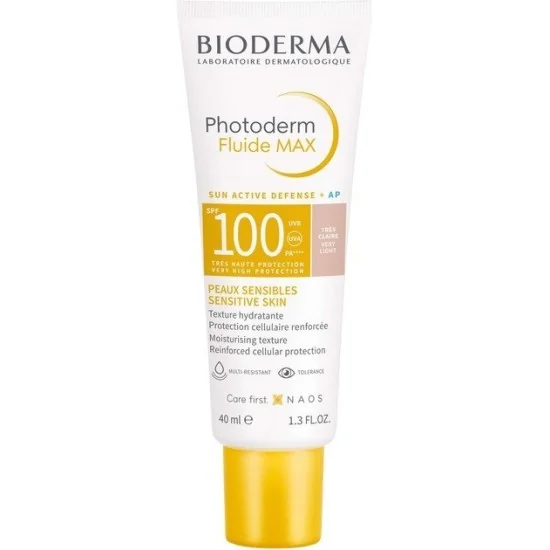 BIODERMA PHOTODERM MAX SPF100 FLUIDE TEINTE TRES CLAIRE 40ML pour F...