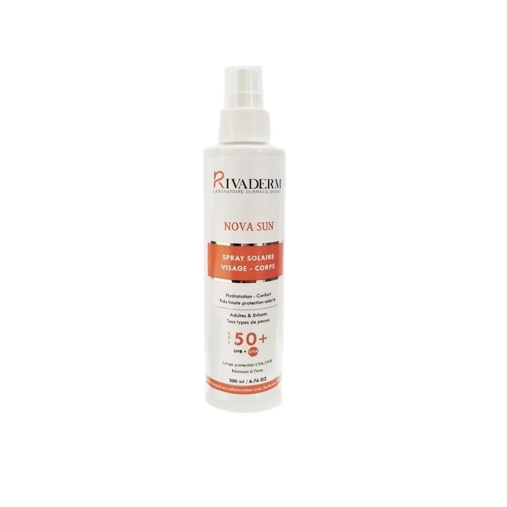 RIVADERM NOVA SUN SPRAY SOLAIRE SPF 50+ 200ML pour Femmes