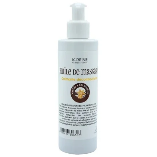 k-reine Huile de massage eucalyptus vanille 200 ml pour Femmes