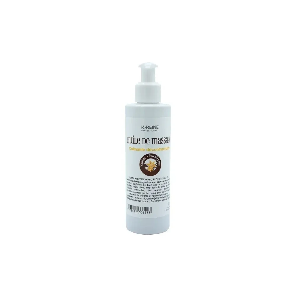 k-reine Huile de massage eucalyptus vanille 200 ml pour Femmes