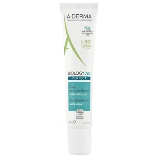 A-DERMA Biology AC Perfect Anti-Blemish Fluid Anti-Marks Organic 40...