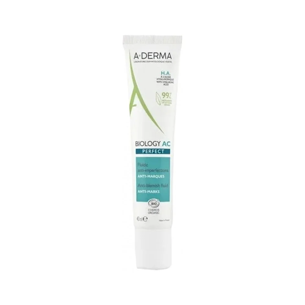 A-DERMA Biology AC Perfect Anti-Blemish Fluid Anti-Marks Organic 40...