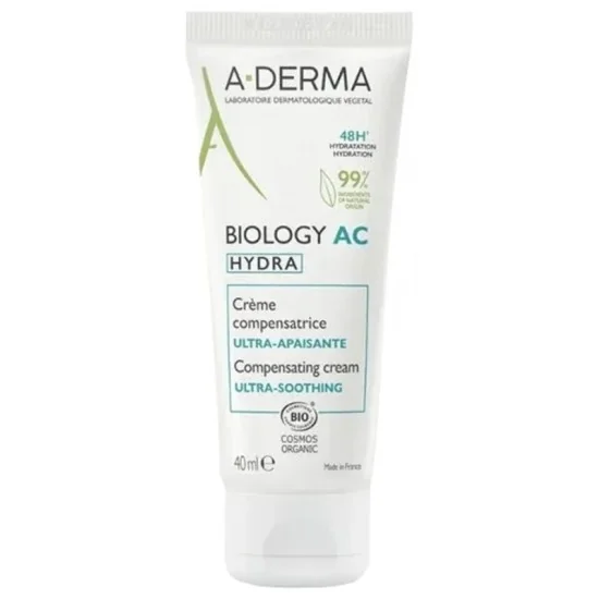 A-DERMA Biology AC Hydra Crème Compensatrice Ultra-Apaisante Bio 40...
