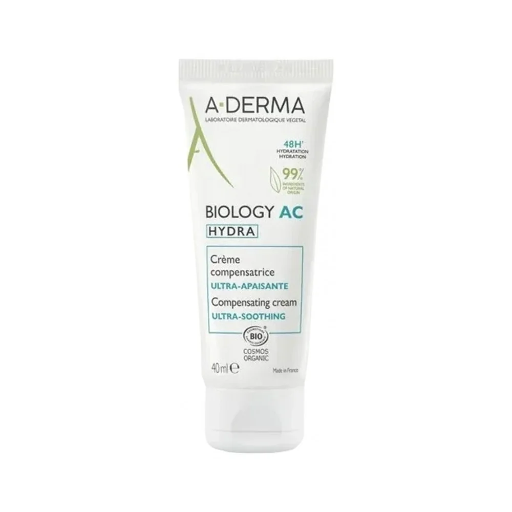 A-DERMA Biology AC Hydra Crème Compensatrice Ultra-Apaisante Bio 40...