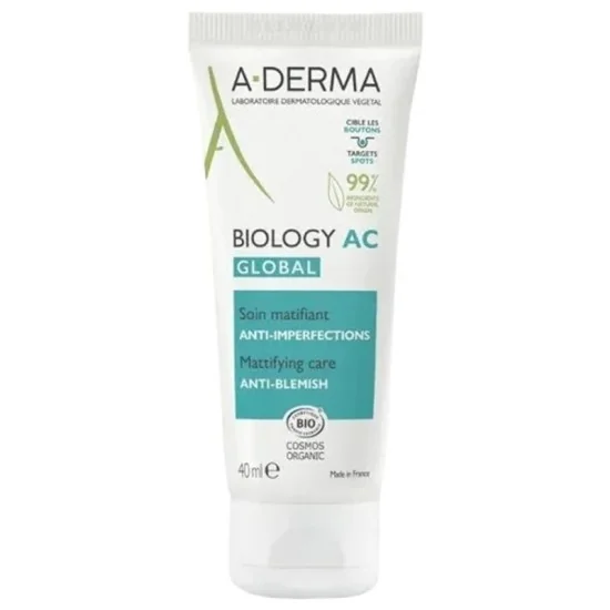 A-DERMA Biology AC Soin Global Matifiant Anti-Imperfections Bio 40 ...